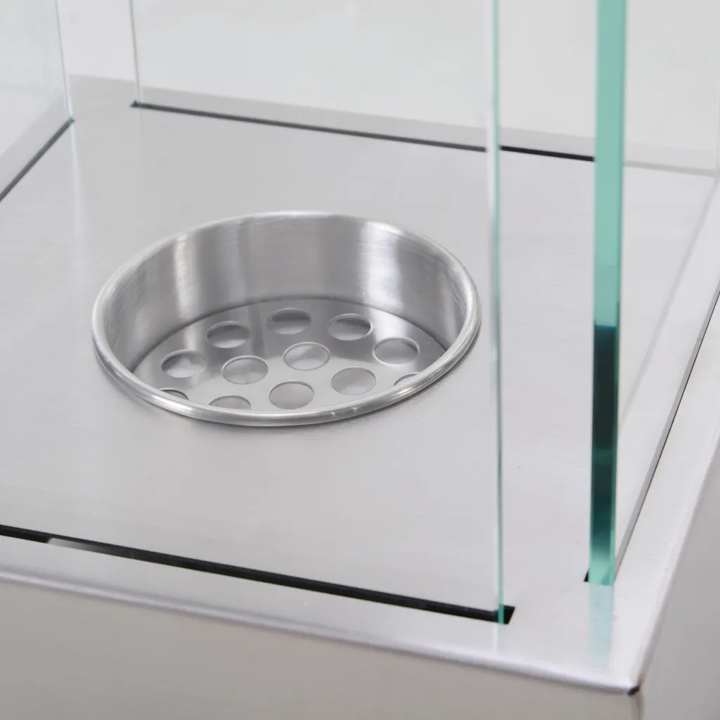 HOMCOM Ethanol-KaminEthanol-Brenner 0,4L 2 Stdn. Brenndauer Kein Rauch Edelstahl 20 X 20 X 33 Cm 9 HOMCOM Ethanol-KaminEthanol-Brenner 0,4L 2 Stdn. Brenndauer Kein Rauch Edelstahl 20 X 20 X 33 Cm – Bild 9