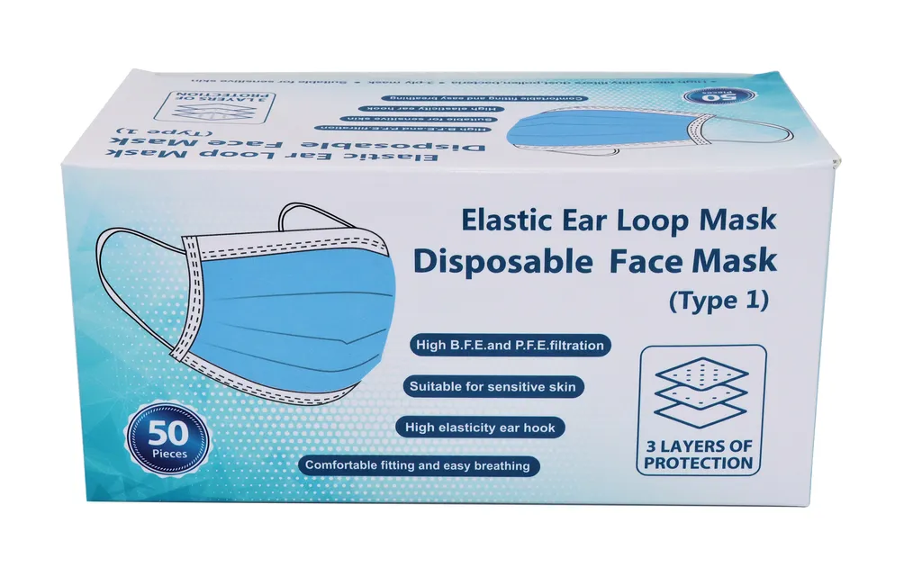 VeGo Group 50 Stück 3-lagige Einwegmasken, Atmungsaktiv, Infektionsschutz, Erhöhte Filterleistung, Mit Nasenklammer, Civil Use 3 VeGo Group 50 Stück 3-lagige Einwegmasken, Atmungsaktiv, Infektionsschutz, Erhöhte Filterleistung, Mit Nasenklammer, Civil Use – Bild 3