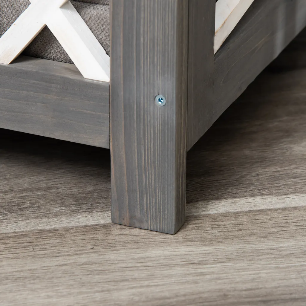 Pawhut Haustiersofa Hundematte Katzensofa Hundecouch Hundebett Mit Kissen Indoor Modernes Sofa Für Kleine Und Mittelgroße Hundesofa Weich Gepolstert Waschbarer Bezug Kiefernholz Grau 80 X 55 X 23 Cm 8 Pawhut Haustiersofa Hundematte Katzensofa Hundecouch Hundebett Mit Kissen Indoor Modernes Sofa Für Kleine Und Mittelgroße Hundesofa Weich Gepolstert Waschbarer Bezug Kiefernholz Grau 80 X 55 X 23 Cm – Bild 8