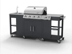 Tepro Gasgrill-Küche Outdoorküche "Petersburg" Mit Waschbecken Und Seitenkocher, 4 + 1 Brenner -Garten- & Gewächshäuser Geschäft 9bd08b274624d0e1c8cc67cbbc7d2c41