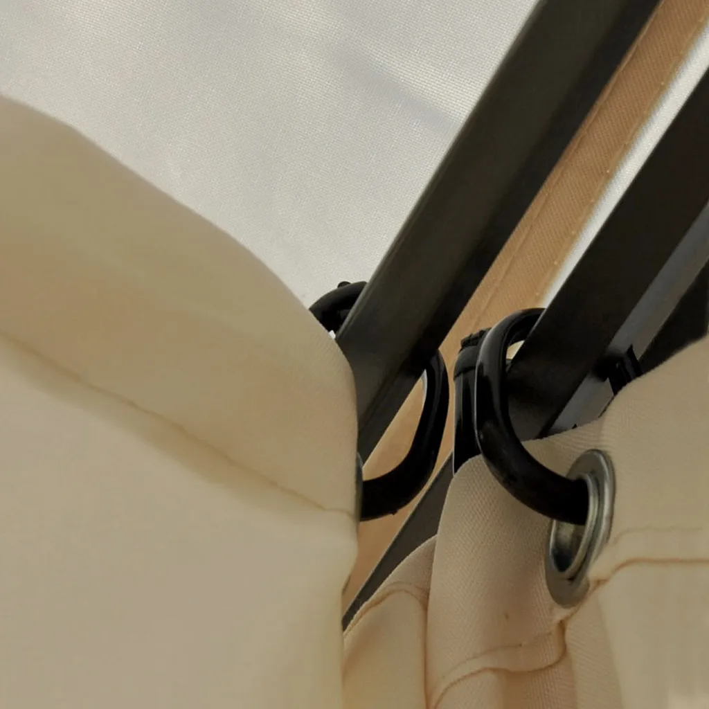 Mendler Pergola Calpe, Garten Pavillon, Stabiles 7cm-Gestell Mit Seitenwand + Moskitonetz Creme 4x4m 13 Mendler Pergola Calpe, Garten Pavillon, Stabiles 7cm-Gestell Mit Seitenwand + Moskitonetz Creme 4x4m – Bild 13