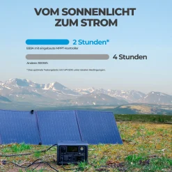 BLUETTI Tragbare Stromerzeuger EB3A, Solarspeicher Mit 268Wh LiFePO4 Batterie Backup Mit 600W (1200W Peak) AC Ausgängen, Aufladen Von 0-80% In 30 Min, Solargenerator Für Outdoor Camping -Garten- & Gewächshäuser Geschäft 9cc3220a488b45ae734ddc434e9ac6e8 1