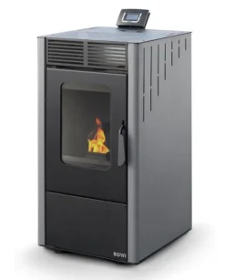 Rowi Pelletofen HPO 6/2 Comodo Stahl, 6 KW, Raumheizvermögen 150 M³