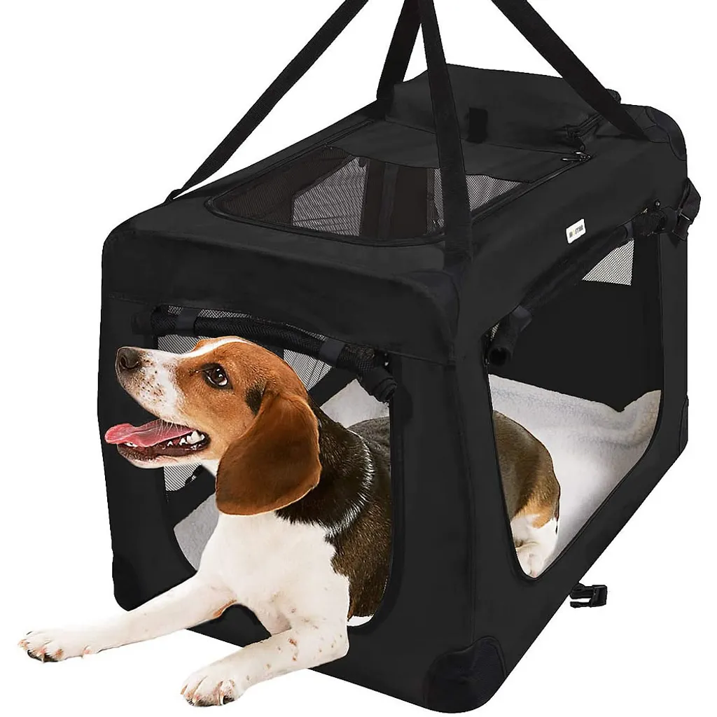 Mucola Hundebox L - 70 X 50 X 52 Cm Transportbox Hundetransportbox Faltbar Katzentransportbox Hundetasche 4 Mucola Hundebox L - 70 X 50 X 52 Cm Transportbox Hundetransportbox Faltbar Katzentransportbox Hundetasche – Bild 4