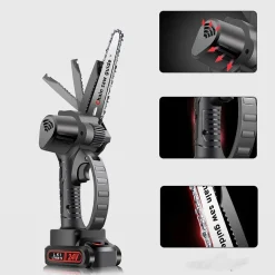 MEROUS-Lithium Akku 6 Zoll Tragbare Kettensäge, 2 Akkus + 2 Ketten, Holzbearbeitung Einhand-Kettensäge, Garten Holzbearbeitung, Schwarz -Garten- & Gewächshäuser Geschäft 9d851a55489cb930d96bfd6bc877a801