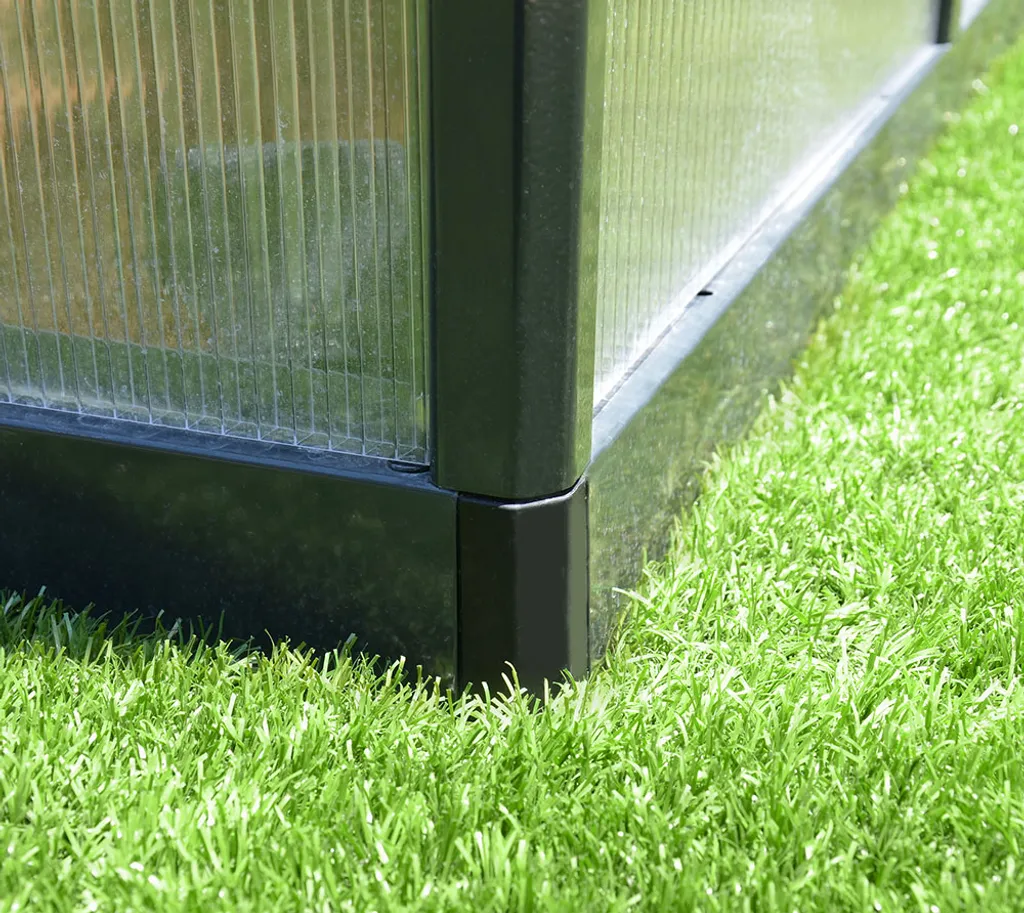 Palram - Canopia Aluminium Gewächshaus Glory 88 | Grau | 244x244x268 Cm 12 Palram - Canopia Aluminium Gewächshaus Glory 88 | Grau | 244x244x268 Cm – Bild 12