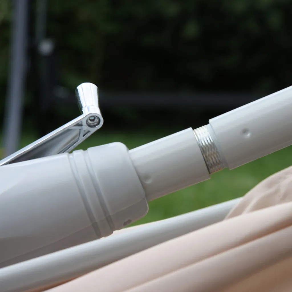 Mendler Sonnenschirm Castellammare, Gartenschirm, 2x3m Rechteckig Neigbar, Polyester/Alu 4,5kg Creme 4 Mendler Sonnenschirm Castellammare, Gartenschirm, 2x3m Rechteckig Neigbar, Polyester/Alu 4,5kg Creme – Bild 4