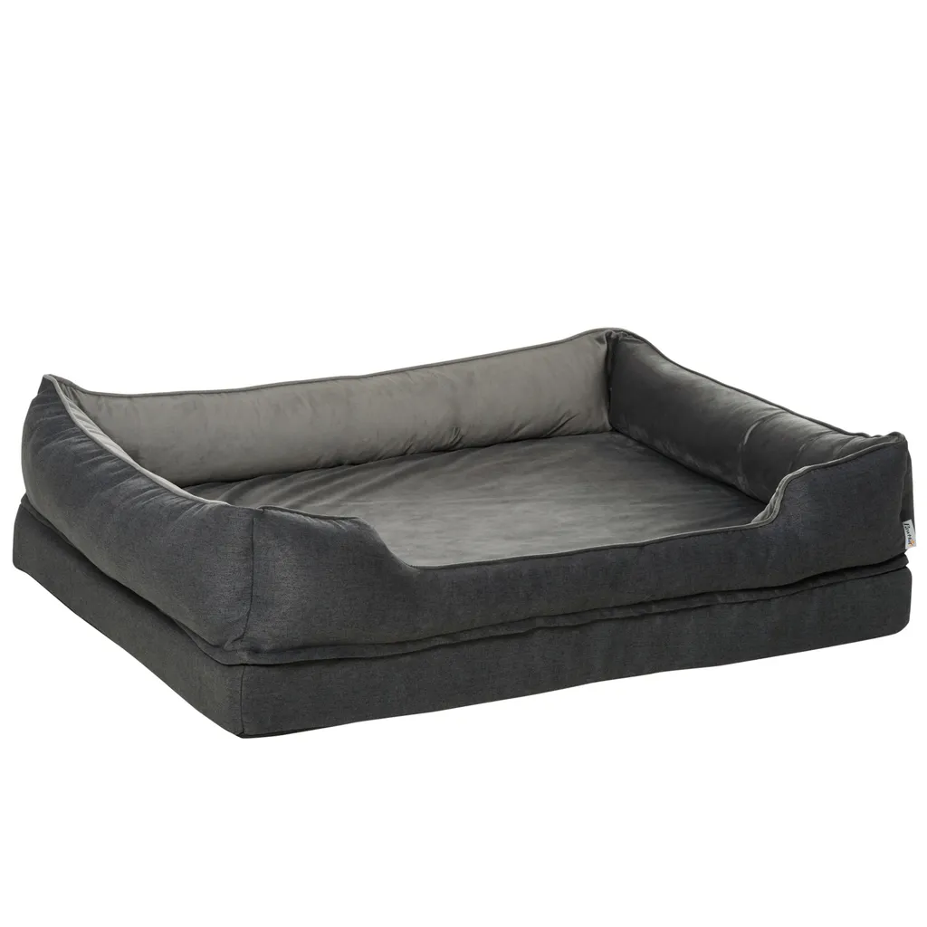 PawHut Hundebett Hundematte Haustierbett Hundematratze Bezug Abnehmbar Waschbar Hundebett Tierbett Hundesofa Haustierbett Für Hunde Katzen Memory-Schaum Grau 110 X 85 X 28 Cm 1 PawHut Hundebett Hundematte Haustierbett Hundematratze Bezug Abnehmbar Waschbar Hundebett Tierbett Hundesofa Haustierbett Für Hunde Katzen Memory-Schaum Grau 110 X 85 X 28 Cm