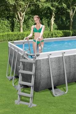Bestway Power Steel™ Frame Pool Komplett-Set, Eckig, Mit Filterpumpe, Sicherheitsleiter & Abdeckplane 549 X 274 X 122 Cm, Schwimmbecken, Schwimmen, Pools -Garten- & Gewächshäuser Geschäft 9deff54a54af3e2dcf3965b930d860ea