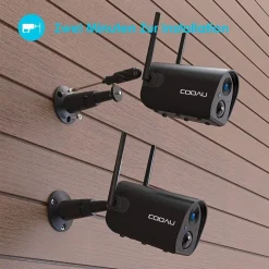 COOAU Überwachungskamera Außen Akku, Kabellose WLAN Kamera Outdoor Mit PIR-Sensor, Personen/Autoerkennung, 15m Nachtsicht, 2-Wege Audio, IP65, Schwarz -Garten- & Gewächshäuser Geschäft 9dfa5741bea6447c4adb4652798d2e30 1
