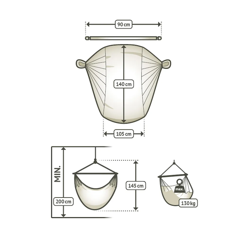 La Siesta Domingo Lime Basic Hängesessel Wetterfest Grün Hängestuhl 10 La Siesta Domingo Lime Basic Hängesessel Wetterfest Grün Hängestuhl – Bild 10
