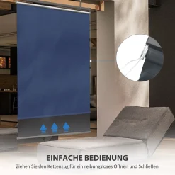 Outsunny Senkrechtmarkise Balkonsichtschutz Mit Sonnenschutz, 124 X 222cm Balkonrollo Mit Haken, Sichtschutz Für Pavillon, Pergola, Polyester, Dunkelgrau 12 Outsunny Senkrechtmarkise Balkonsichtschutz Mit Sonnenschutz, 124 X 222cm Balkonrollo Mit Haken, Sichtschutz Für Pavillon, Pergola, Polyester, Dunkelgrau -Garten- & Gewächshäuser Geschäft 9e4b4c78866bc216c61a231d98a5f147