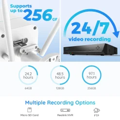 Reolink 5MP Kabellose WLAN IP Überwachungskamera Aussen Mit Spotlights, Farbiger Nachtsicht, Intelligente Personen-/Fahrzeugerkennung, 2,4/5 GHz WiFi, 5X Optischer Zoom, Zwei-Wege-Audio, RLC-511WA -Garten- & Gewächshäuser Geschäft 9eb4168a1c173fce9d6a0ef85cee82b3