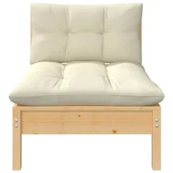 VidaXL 2-Sitzer-Gartensofa Mit Creme Kissen Massivholz Kiefer -Garten- & Gewächshäuser Geschäft 9f18f4c8a9ba6336975332e7947818ee 1