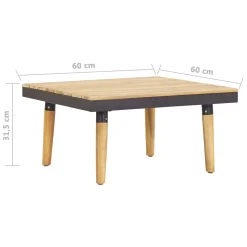 VidaXL Garten-Lounge-Set 7-Sitzer Mit Kissen Massivholz Akazie -Garten- & Gewächshäuser Geschäft 9f1eaa1dab78cd13343a764a1dbba54e
