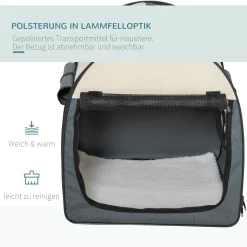 PawHut Hundebox Faltbare Hundetransportbox Transportbox Für Haustier Katzen Dunkelgrau 97 X 71 X 76 Cm 14 PawHut Hundebox Faltbare Hundetransportbox Transportbox Für Haustier Katzen Dunkelgrau 97 X 71 X 76 Cm -Garten- & Gewächshäuser Geschäft 9f63764ada5f678374960181315cb878