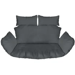 Ferocity Zwei Personen Kissen Für Hängesessel; Doppelkissen Polster Bodenkissen Für Schwenksessel; Auflage Für Baumwoll Hängeschaukel; Hängekorb; Hängestuhl; Rückenkissen In Der Farbe Graphite [114]