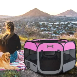 Mucola Welpenlaufstall Pink Faltbar Welpenauslauf Tierlaufstall Gehege Hunde Laufstall Hasen Laufstall Freilaufgehege Freigehege -Garten- & Gewächshäuser Geschäft 9f996bc9ce50e6d842b3c416c1f53062