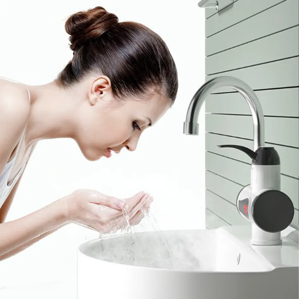 F-Beast Elektrisch LED Wasserhahn 3000W Sofort Heizung Durchlauferhitzer Armatur Spültis 6 F-Beast Elektrisch LED Wasserhahn 3000W Sofort Heizung Durchlauferhitzer Armatur Spültis – Bild 6