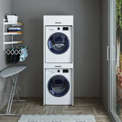 Roomartstore.de Roomart - Waschmaschinenschrank Für Trockner & Waschmaschine - Mit Ausziehbrett - Weiß - Schwarz Eiche: Weiß / + Ohne Klappschrank 41 Roomartstore.de Roomart - Waschmaschinenschrank Für Trockner & Waschmaschine - Mit Ausziehbrett - Weiß - Schwarz Eiche: Weiß / + Ohne Klappschrank -Garten- & Gewächshäuser Geschäft 9fe32bb27208199fcf5a59c9f122e0c2