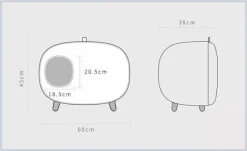 MakeSure Katzentoilette Mit Schublade - Minzgrün - 60 X 38 X 45 Cm - Design -Garten- & Gewächshäuser Geschäft 9ff2c86968b66dd17b263fcaf04c8ab7