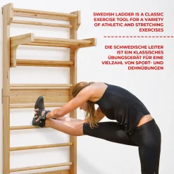 Physionics® Abnehmbare Klimmzugstange Für Sprossenwand - Belastbar Bis 100 Kg, 3 Sprossen, 73 X 45 X 27 Cm, Aus Holz, Höhenverstellbar - Klimmzugbügel, Reckstange, Einhängebügel, Turnwand 13 Physionics® Abnehmbare Klimmzugstange Für Sprossenwand - Belastbar Bis 100 Kg, 3 Sprossen, 73 X 45 X 27 Cm, Aus Holz, Höhenverstellbar - Klimmzugbügel, Reckstange, Einhängebügel, Turnwand -Garten- & Gewächshäuser Geschäft a0158f7dc2d74c655bd215d7342c5a32