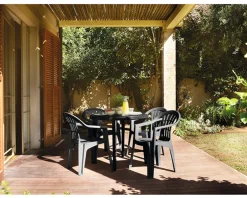 Jardin Gartentisch Lisa Kunststoff Graphit Ø90cm -Garten- & Gewächshäuser Geschäft a02752bb527b9b759be8eb05b2f7000a