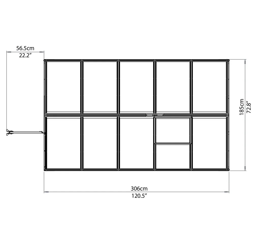 PALRAM-Mythos 6x10 Gewächshaus-grün/transparent-7172 18 PALRAM-Mythos 6x10 Gewächshaus-grün/transparent-7172 – Bild 18