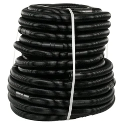 Zelsius Poolschlauch Für Sandfilteranlage | Schwarz | 50 M Gesamtlänge, Ø 32 Mm