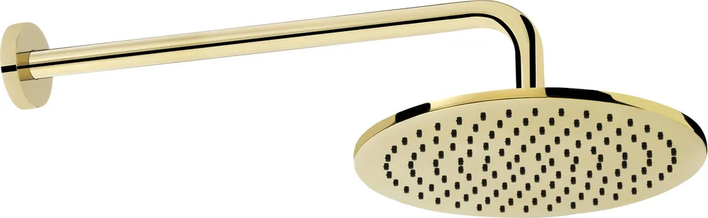 BEN & JERRYS Ben Round Duscharm 40 Cm Messing Glänzend 2 BEN & JERRYS Ben Round Duscharm 40 Cm Messing Glänzend – Bild 2