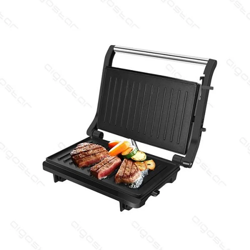 Aigostar York - Sandwichmaker 800W, Grilltoaster, Panini Maker, Cool Touch-Griff, Antihaft-Platten, BPA Frei, Edelstahl, Klein, Lagerfähig, Schwarz 2 Aigostar York - Sandwichmaker 800W, Grilltoaster, Panini Maker, Cool Touch-Griff, Antihaft-Platten, BPA Frei, Edelstahl, Klein, Lagerfähig, Schwarz – Bild 2