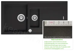 Keenberk Schwarze Granitspüle Victory 100x50 Cm Mit Restebecken - Ab 60er Unterschrank 10 Keenberk Schwarze Granitspüle Victory 100x50 Cm Mit Restebecken - Ab 60er Unterschrank -Garten- & Gewächshäuser Geschäft a155b0894d3641602d62e508b772c9eb