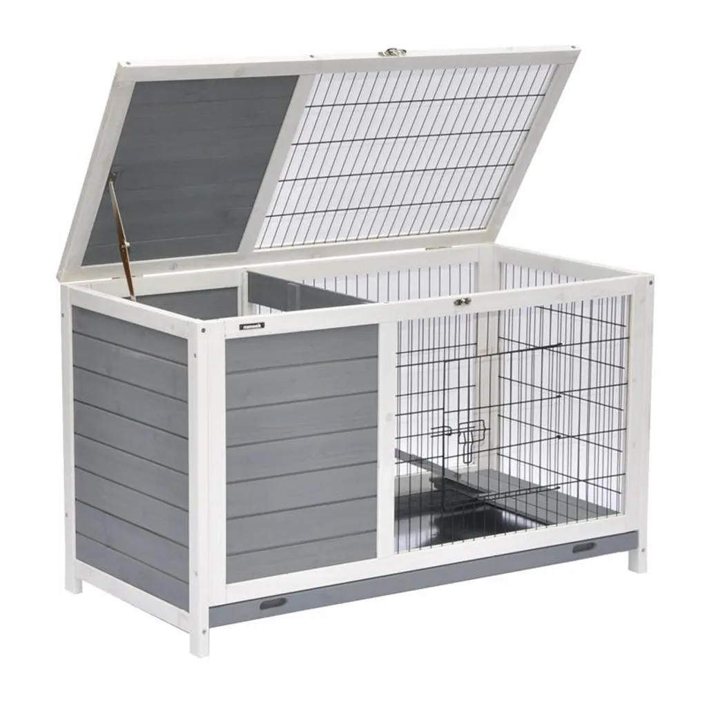 Nanook Meerschweinchenstall Easy Grau Weiß 2 Nanook Meerschweinchenstall Easy Grau Weiß – Bild 2