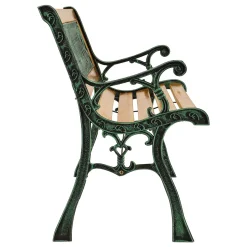 Juskys Gartenbank Pisa – 2-Sitzer Holzbank Mit Armlehnen & Rückenlehne – Wetterfeste Sitzbank 122x54x73 Cm - Seitenelemente Aus Gusseisen -Garten- & Gewächshäuser Geschäft a1b4d58394dca2291fde4842bad6ef18