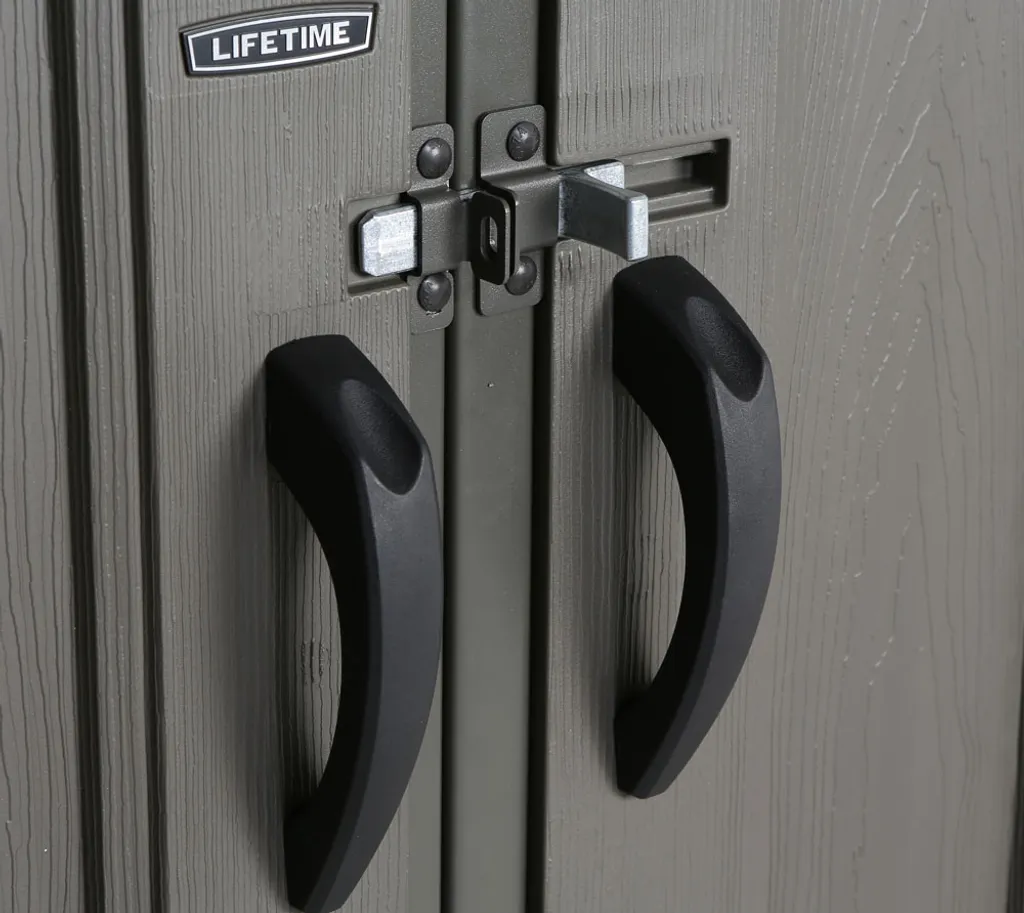 Lifetime Kunststoff Gerätehaus "Texas" Mit Doppel-Flügeltür, 381 X 244 Cm Lichtgrau 8,99 M² 5 Lifetime Kunststoff Gerätehaus "Texas" Mit Doppel-Flügeltür, 381 X 244 Cm Lichtgrau 8,99 M² – Bild 5
