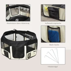 PawHut Welpenauslauf Freilaufgehege Tierlaufstall Laufstall Welpenzaun 600D Oxford 125 X 125 X 58 Cm 13 PawHut Welpenauslauf Freilaufgehege Tierlaufstall Laufstall Welpenzaun 600D Oxford 125 X 125 X 58 Cm -Garten- & Gewächshäuser Geschäft a1eec48eba2fa79a1ccc52973c6abf8a