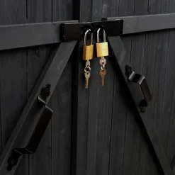 Mendler 2er-Fahrradgarage HWC-H60, Fahrradbox Geräteschuppen Gerätehaus, Abschließbar 151x200x200cm Anthrazit -Garten- & Gewächshäuser Geschäft a2146ee12e75649db0d41b0a21254247