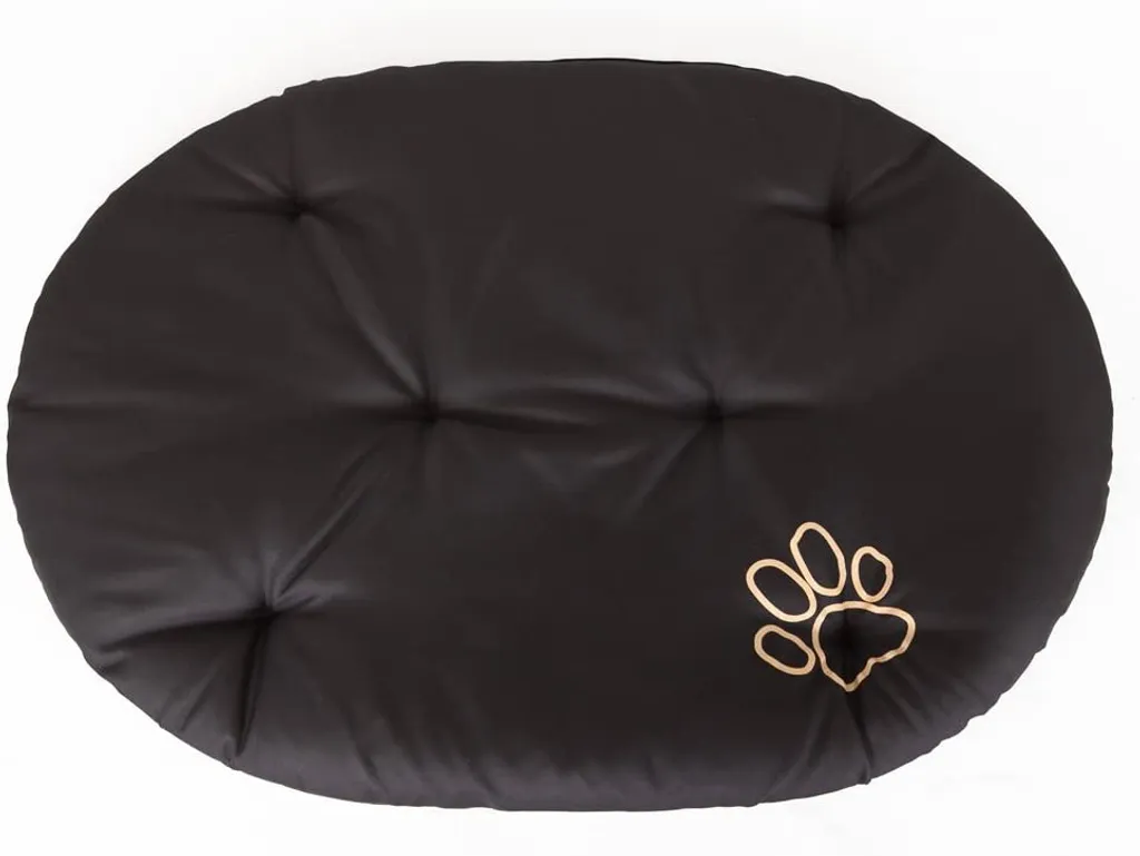 HobbyDog Ovales Kissen, Hundekissen, Bett, Katzenbett, Haustiermatratze, M, R3: 58 X 43 Cm, Schwarz 3 HobbyDog Ovales Kissen, Hundekissen, Bett, Katzenbett, Haustiermatratze, M, R3: 58 X 43 Cm, Schwarz – Bild 3