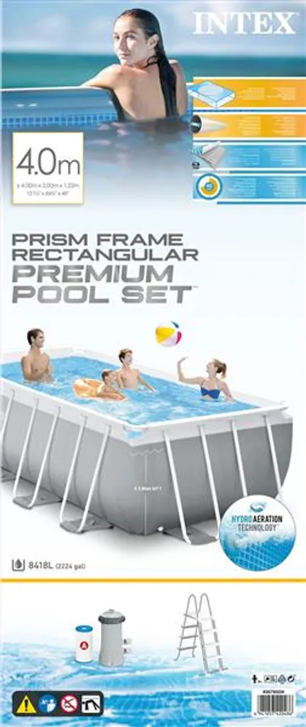 Stahlrahmenpool 26790 Von Intex 400 X 200 X 122 Komplettset 3 Stahlrahmenpool 26790 Von Intex 400 X 200 X 122 Komplettset – Bild 3