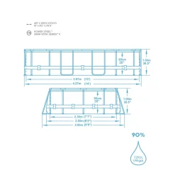 Bestway Power Steel Swim Vista Ovales Schwimmbecken 427 X 250 X 100 Cm 12 Bestway Power Steel Swim Vista Ovales Schwimmbecken 427 X 250 X 100 Cm -Garten- & Gewächshäuser Geschäft a27a502595a30c1634e7441845a37b3d