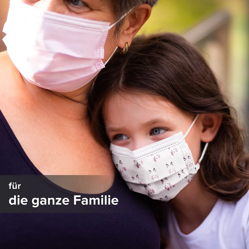 S.Ú.L.Y. Medizinische Mundschutz Für Kinder -Maske Typ IIR, OP-Masken Kätzchen Weiß, Hergestellt In Deutschland - 50 Stück 6 S.Ú.L.Y. Medizinische Mundschutz Für Kinder -Maske Typ IIR, OP-Masken Kätzchen Weiß, Hergestellt In Deutschland - 50 Stück – Bild 6
