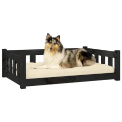 VidaXL Hundebett Schwarz 95,5x65,5x28 Cm Massivholz Kiefer -Garten- & Gewächshäuser Geschäft a36d0fd016453c09a4f10de0386bb6df