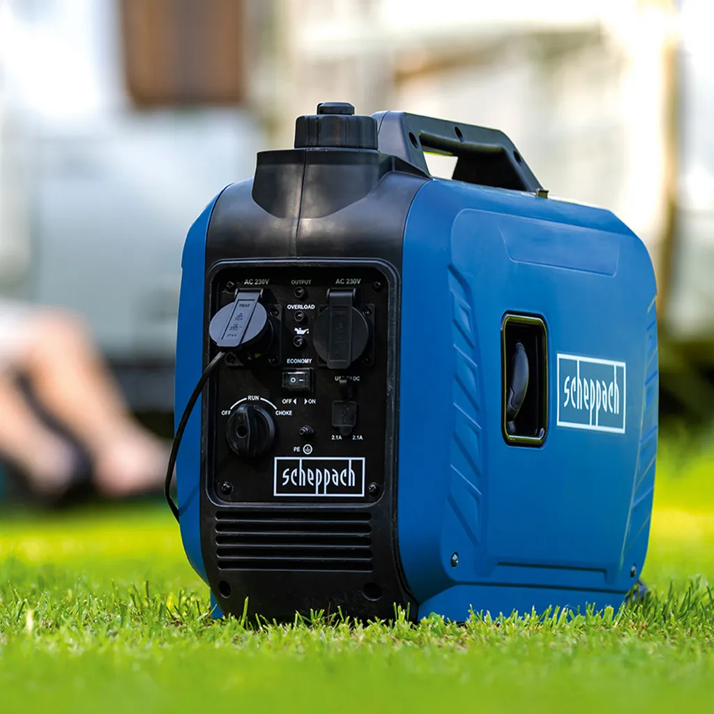 Scheppach Inverter Benzin Stromerzeuger SG2500i | 2000W Leistung | Steckdosen 2x 230V / 2x USB Typ A | 64,1dB Lautstärke | Generator 8 Scheppach Inverter Benzin Stromerzeuger SG2500i | 2000W Leistung | Steckdosen 2x 230V / 2x USB Typ A | 64,1dB Lautstärke | Generator – Bild 8