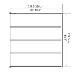 Palram-Canopia Aluminium Terrassenüberdachung Mit Doppelstegplatten "Sierra" Anthrazit 230 X 230 Cm 17 Palram-Canopia Aluminium Terrassenüberdachung Mit Doppelstegplatten "Sierra" Anthrazit 230 X 230 Cm -Garten- & Gewächshäuser Geschäft a3aad3b158d10093deca299179bccf0e
