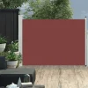 Punch SALE® Ausziehbare Seitenmarkise Wasserabweisend Terrassen Windschutz | Sichtschutz Balkon Sonnenschutz 100×500 Cm Braun Größe：100 X 0-500 Cm🍒8288