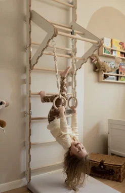 MAMOI® Klettergerüst Indoor, Sprossenwand Für Kinderzimmer, Turnringe Kinder Für Klettern, Kletterwand Und Spielgeräte, Turngeräte Mit Klimmzugstange Für Drinnen, Sportgeräte Ab 3 Jahren -Garten- & Gewächshäuser Geschäft a3d3713bef5f6422fa99f2b1e3c6f179