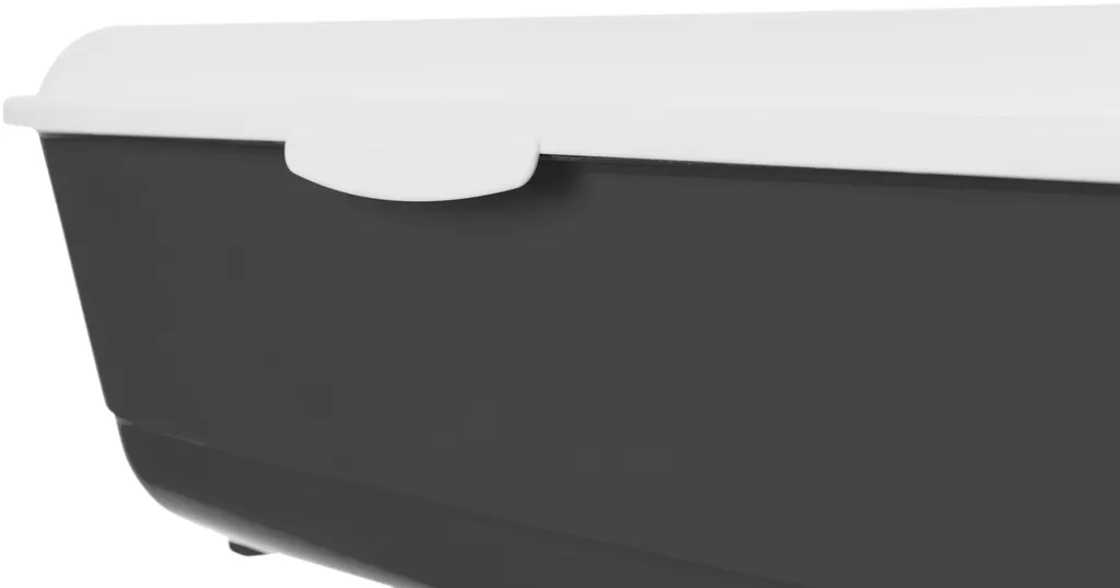 TRIXIE Heimtierbedarf Trixie Katzentoilette Classic Mit Rand, 37x15x47 Cm, Dunkelgrau/weiß 3 TRIXIE Heimtierbedarf Trixie Katzentoilette Classic Mit Rand, 37x15x47 Cm, Dunkelgrau/weiß – Bild 3