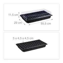 Relaxdays 2 X Zimmergewächshaus Mit 50 Fächern -Garten- & Gewächshäuser Geschäft a44fe733b9d346156f4b7a70abf31268