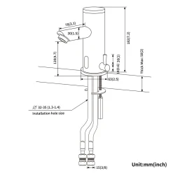 Auralum Badarmatur Wasserhahn Mit Infrarot Sensor Fürs Bad Waschbeckenarmatur Mit Sensor Fürs Badezimmer -Garten- & Gewächshäuser Geschäft a462fc56d317e465ce75be020da0361f 1