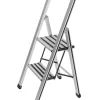 Wenko Alu-Design Klapptrittleiter 2-stufig Silber